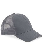 Beechfield Bio-Baumwoll Trucker Cap mit Mesh, Black One Size, CB60 – Graphite Gris
