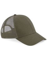 Beechfield Bio-Baumwoll Trucker Cap mit Mesh, Black One Size, CB60 – Vert olive