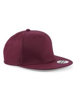 Beechfield 5 Panel Snapback Cap mit Twill, Black One Size, CB610 – Bordeaux
