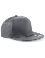 Beechfield 5 Panel Snapback Cap mit Twill, Black One Size, CB610 – Graphite Gris