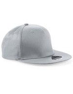 Beechfield 5 Panel Snapback Cap mit Twill, Black One Size, CB610 – Gris clair