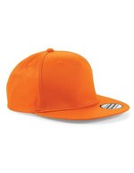 Beechfield 5 Panel Snapback Cap mit Twill, Black One Size, CB610 – Orange