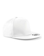 Beechfield 5 Panel Snapback Cap mit Twill, Black One Size, CB610 – Blanc