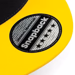 Beechfield 5-Panel Snapback Cap mit Kontrastdetails, Black/Yellow One Size, CB610c – Bild 5