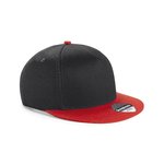 Beechfield Snapback-Kappe für Jugendliche, Baumwolltwill, Black/Black One Size, CB615 – Bild 1