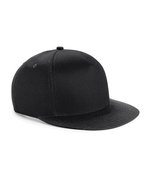 Beechfield Snapback-Kappe für Jugendliche, Baumwolltwill, Black/Black One Size, CB615 – Bild 2