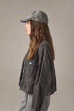 Beechfield Baumwoll-Leinen Gatsby Cap mit Schnalle, Blue Linen One Size, CB621 – Bild 1