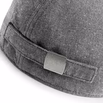 Beechfield Casquette Gatsby en Coton-lin avec boucle, Blue Linen One Size, CB621 – image 5