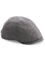 Beechfield Baumwoll-Leinen Gatsby Cap mit Schnalle, Blue Linen One Size, CB621 – Gris Linen