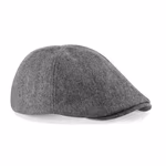 Beechfield Gatsby Cap with Brim, Grey One Size, CB622 – image 4