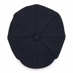 Beechfield Heritage Baker Boy Cap mit Fischgrätmuster, Navy Herringbone L/XL, CB628 – Bild 4