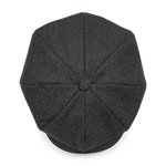 Beechfield Melton-Woll Baker Boy Cap 8 Panels, Charcoal Marl S/M, CB629 – Bild 4