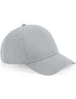 Beechfield Bio-Baumwolle 5 Panel Cap mit Stegschnalle, Black One Size, CB62N – Light Grey