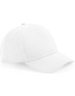 Beechfield Bio-Baumwolle 5 Panel Cap mit Stegschnalle, Black One Size, CB62N – White