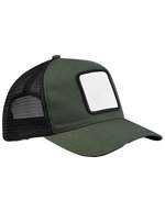 Appliqué Patch 5 Panel Trucker – Olive Green/Black