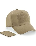 Beechfield 5-Panel Cap mit abnehmbarem Patch – Desert Sand