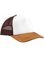 Retro 5 Panel Trucker – Chocolate/Dark Amber