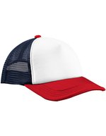 Retro 5 Panel Trucker – Navy/Red