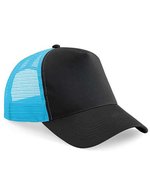Beechfield Snapback Trucker Cap Colourful Collection 2023, Black/Black One Size, CB640 – Nero/Surf Blu