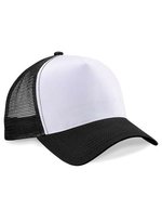 Beechfield Snapback Trucker Cap Colourful Collection 2023, Black/Black One Size, CB640 – Nero/Bianco