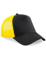 Beechfield Snapback Trucker Cap Colourful Collection 2023, Black/Black One Size, CB640 – Nero/Giallo