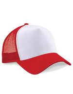 Beechfield Snapback Trucker Cap Colourful Collection 2023, Black/Black One Size, CB640 – Classico Rosso/Bianco
