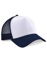 Beechfield Snapback Trucker Cap Colourful Collection 2023, Black/Black One Size, CB640 – Blu navy francese/Bianco