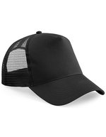 Beechfield Junior Snapback Trucker Cap Baumwolle-Polyester, Black/Black One Size, CB640B – Bild 2
