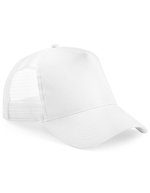 Beechfield Junior Snapback Trucker Cap Baumwolle-Polyester, Black/Black One Size, CB640B – White/White