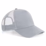 Beechfield Microknit Snapback Trucker Cap mit Netz-Einsätzen, Light Grey One Size, CB642 – Bild 3