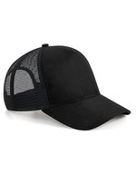 Beechfield Suede Snapback Trucker Cap 5-Panel, Black One Size, CB643 – Bild 2