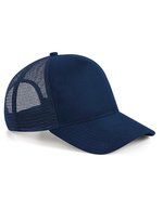 Beechfield Suede Snapback Trucker Cap 5-Panel, Black One Size, CB643 – Blu navy francese