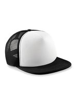 Beechfield Vintage Snapback Trucker Cap 5-Segment, Black/Black One Size, CB645 – Black/White