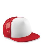 Beechfield Vintage Snapback Trucker Cap 5-Segment, Black/Black One Size, CB645 – Classic Red/White