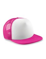Beechfield Vintage Snapback Trucker Cap 5-Segment, Black/Black One Size, CB645 – Fuchsia/White