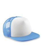 Beechfield Vintage Snapback Trucker Cap 5-Segment, Black/Black One Size, CB645 – Sky Blue/White