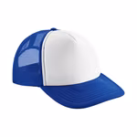 Beechfield Junior Vintage Snapback Trucker Cap, Bright Royal/White One Size, CB645b – Bild 3