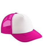 Beechfield Junior Vintage Snapback Trucker Cap, Lime Green/White One Size, CB645b – Fuchsia/White