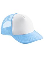 Beechfield Junior Vintage Snapback Trucker Cap, Lime Green/White One Size, CB645b – Sky Blue/White
