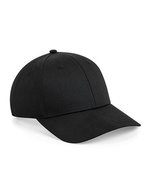 Beechfield 6-Panel Snapback aus Polyester-Baumwolle – Black