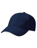Beechfield Schwere Baumwoll-6-Panel-Cap mit Schild, Bright Royal One Size, CB65 – French Navy