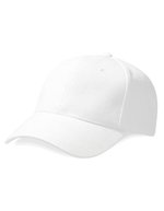 Beechfield Schwere Baumwoll-6-Panel-Cap mit Schild, Bright Royal One Size, CB65 – White
