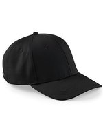 Beechfield Urbanwear 6-Panel Cap mit Belüftung – Black