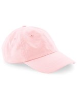 Beechfield Bio-Baumwoll 6-Panel Kappe mit Stegschnalle, Black One Size, CB652N – Powder Pink