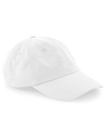 Beechfield Bio-Baumwoll 6-Panel Kappe mit Stegschnalle, Black One Size, CB652N – White