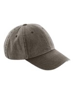 Beechfield Vintage Cap aus gebürsteter Baumwolle, Vintage Black One Size, CB655 – Vintage Marron