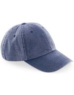 Beechfield Vintage Cap aus gebürsteter Baumwolle, Vintage Black One Size, CB655 – Vintage Jean