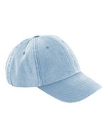 Beechfield Vintage Cap aus gebürsteter Baumwolle, Vintage Black One Size, CB655 – Vintage Bleu clair