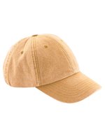 Beechfield Vintage Cap aus gebürsteter Baumwolle, Vintage Black One Size, CB655 – Vintage Moutarde