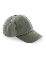 Beechfield Vintage Cap aus gebürsteter Baumwolle, Vintage Black One Size, CB655 – Vintage Olive